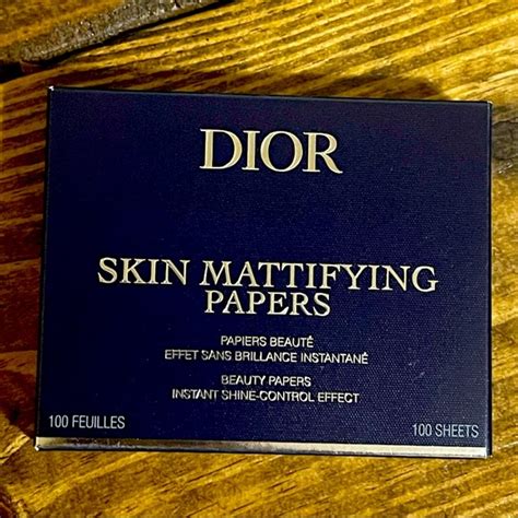 dior blotting powder|Dior mattifying paper for face.